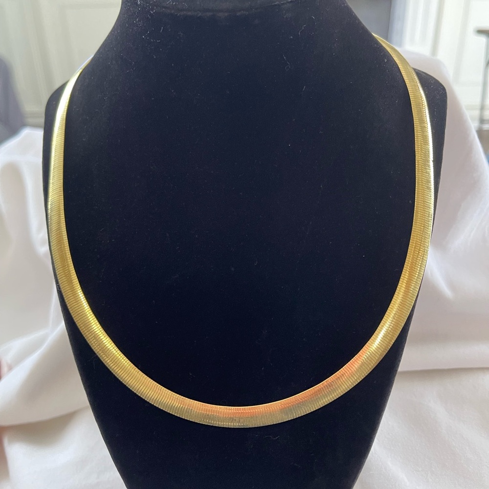 Reversible Gold Necklace